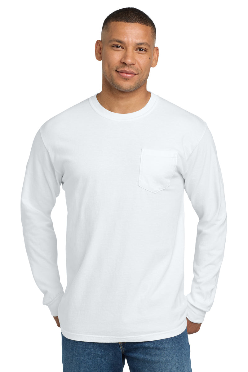 COMFORT COLORS Heavyweight Ring Spun Long Sleeve Pocket Tee. 4410