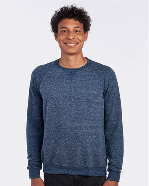 Unisex Snow Heather French Terry Crewneck Sweatshirt