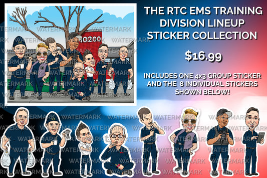 STICKERS - THE RTC EMS TRAINING DIVISION LINEUP