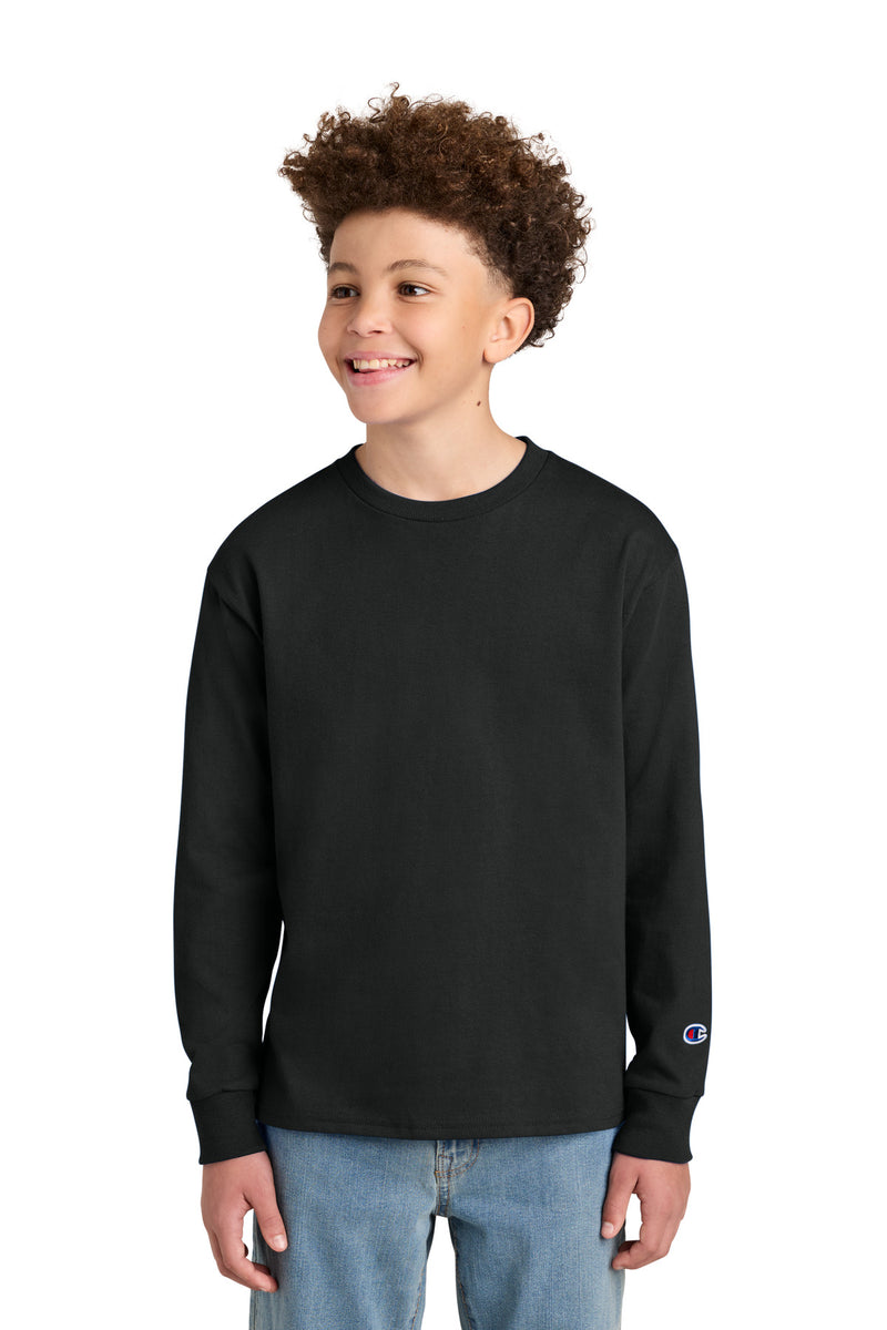 Champion Youth Jersey Long Sleeve Tee CH1751