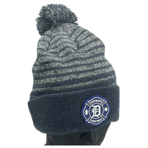 Adult Pattern Pom Beanie
