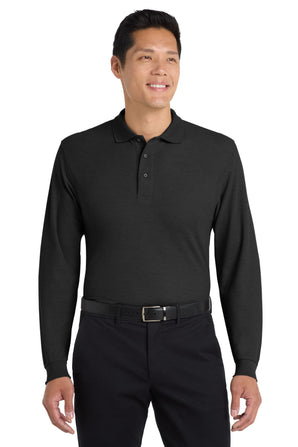 Port Authority Silk Touch Long Sleeve Polo. K500LS