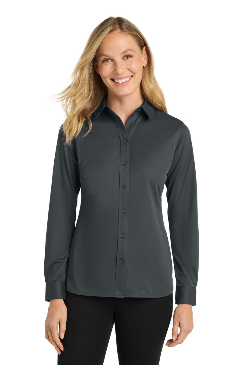 Port Authority Women's Dimension Knit Dress Shirt. L570