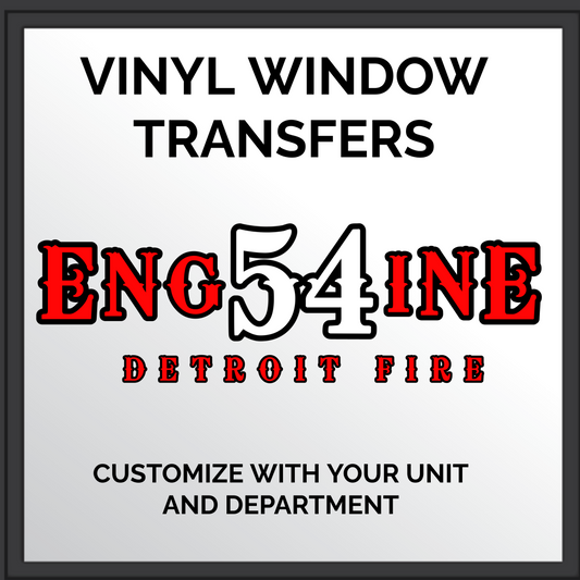Custom ENGINE Vinyl Transfer Sticker