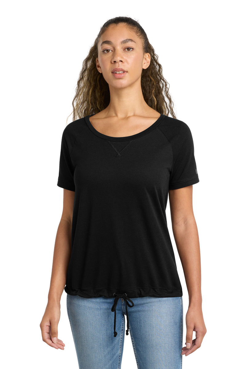 New Era Women's Tri-Blend Performance Cinch Tee. LNEA133