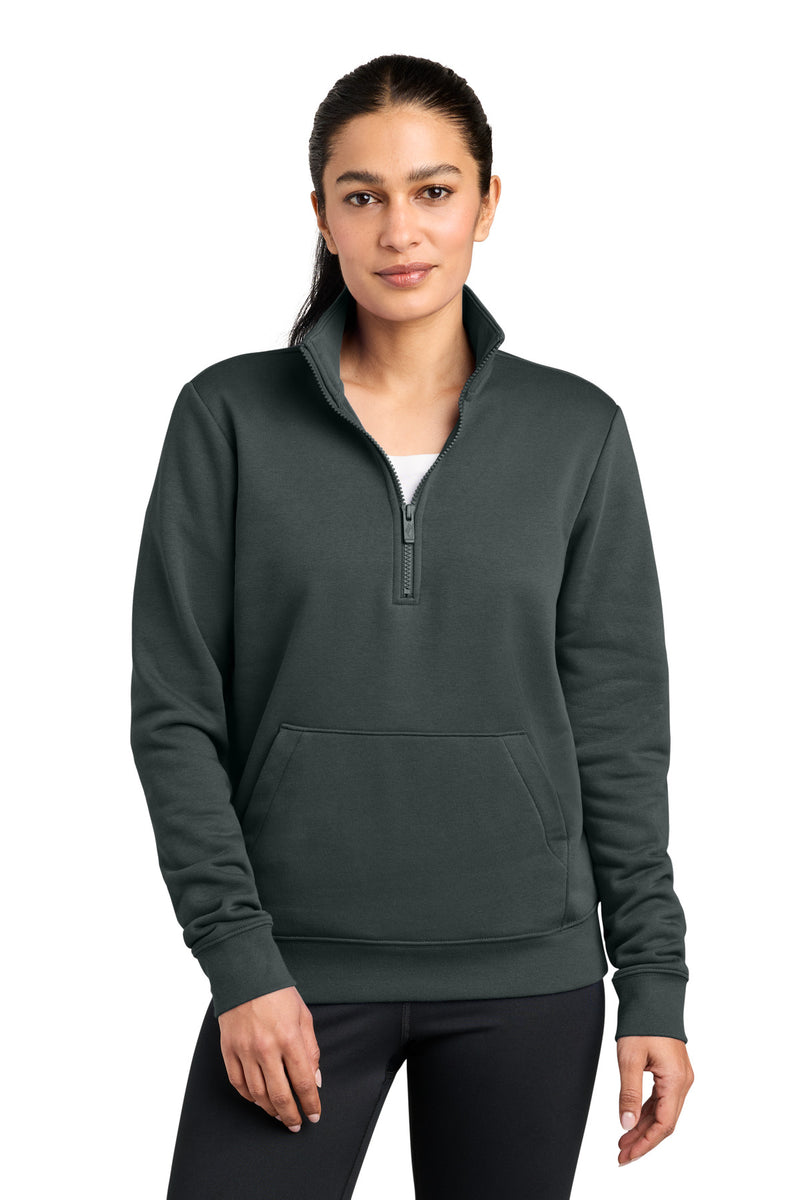 Nike Women's Club Fleece Sleeve Swoosh 1/2-Zip NKDX6720