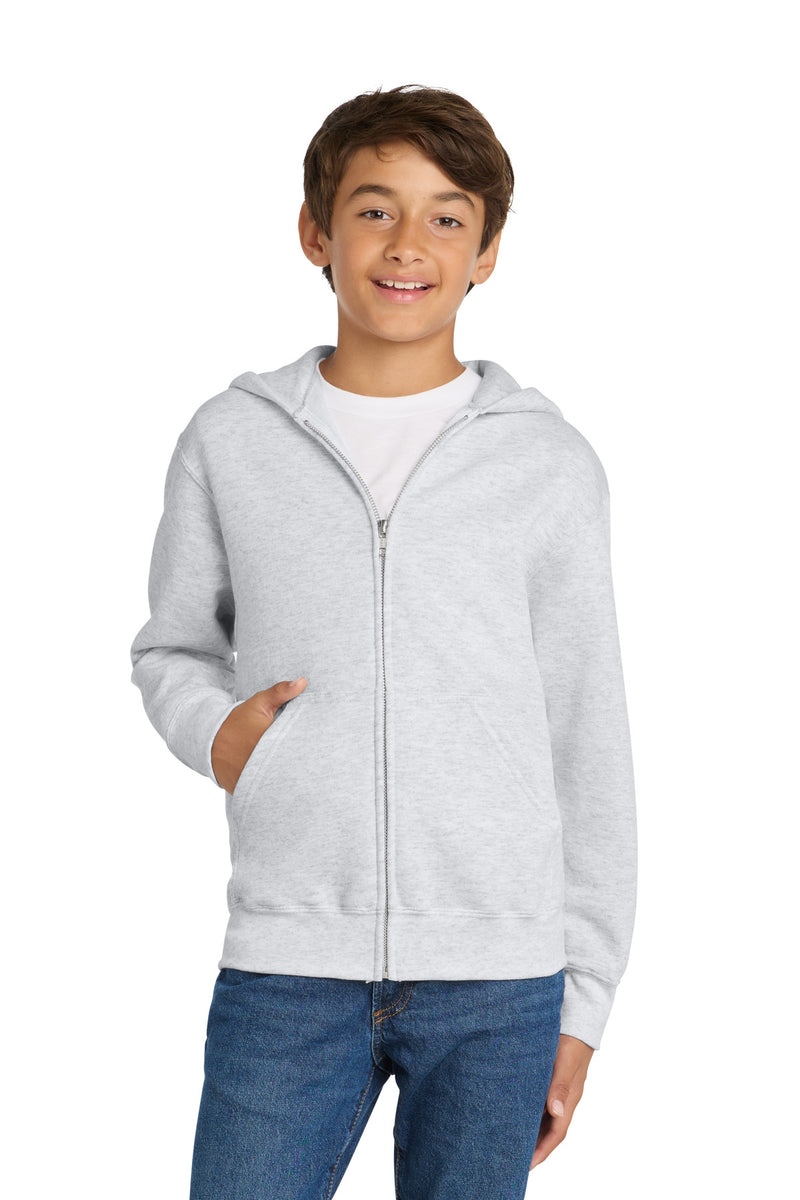 Port & Co Youth Core Fleece Full-Zip Hooded Sweatshirt PC78YZH