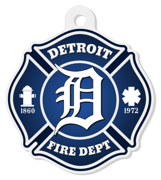 Detroit Fire Keychain