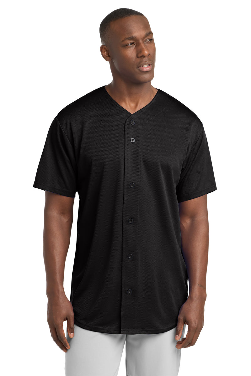 Sport-Tek PosiCharge Tough Mesh Full-Button Jersey. ST220