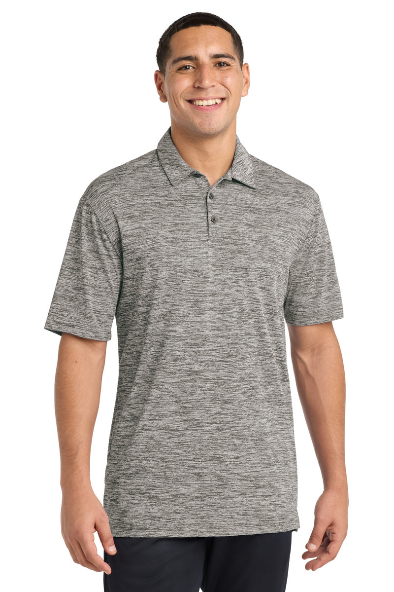 Sport-Tek PosiCharge Electric Heather Polo. ST590