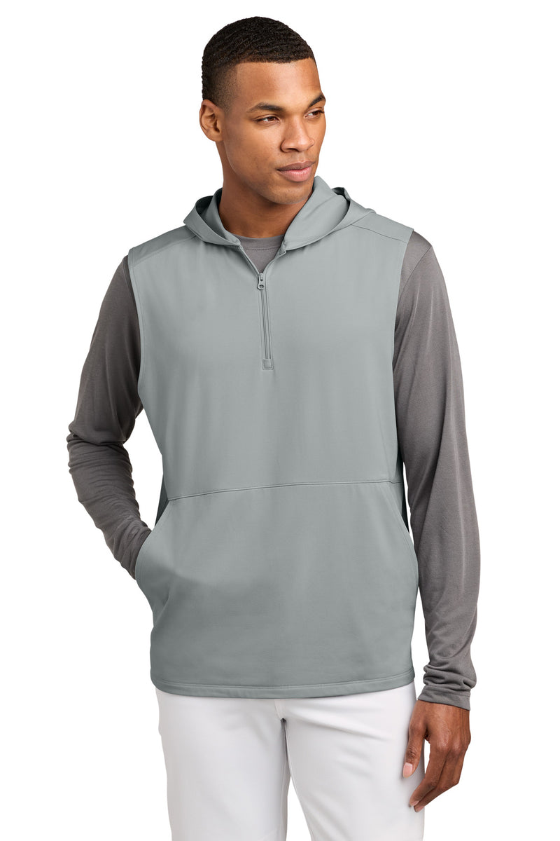 Sport-Tek Sport-Wick Stretch Sleeveless Hooded 1/4-Zip ST858