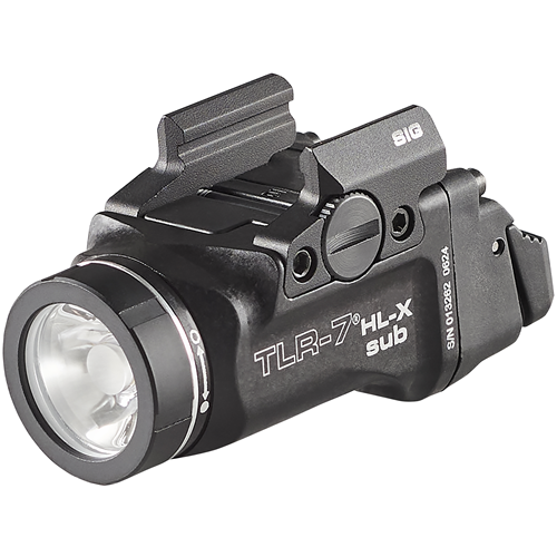 TLR-7 HL-X sub USB (SIG SAUER P365/XL closed rail systems*) - Includes mounting kit with key, multi-tool, (1) SL-B9 Li-Ion rechargeable battery pack, and USB-C cord - Black
