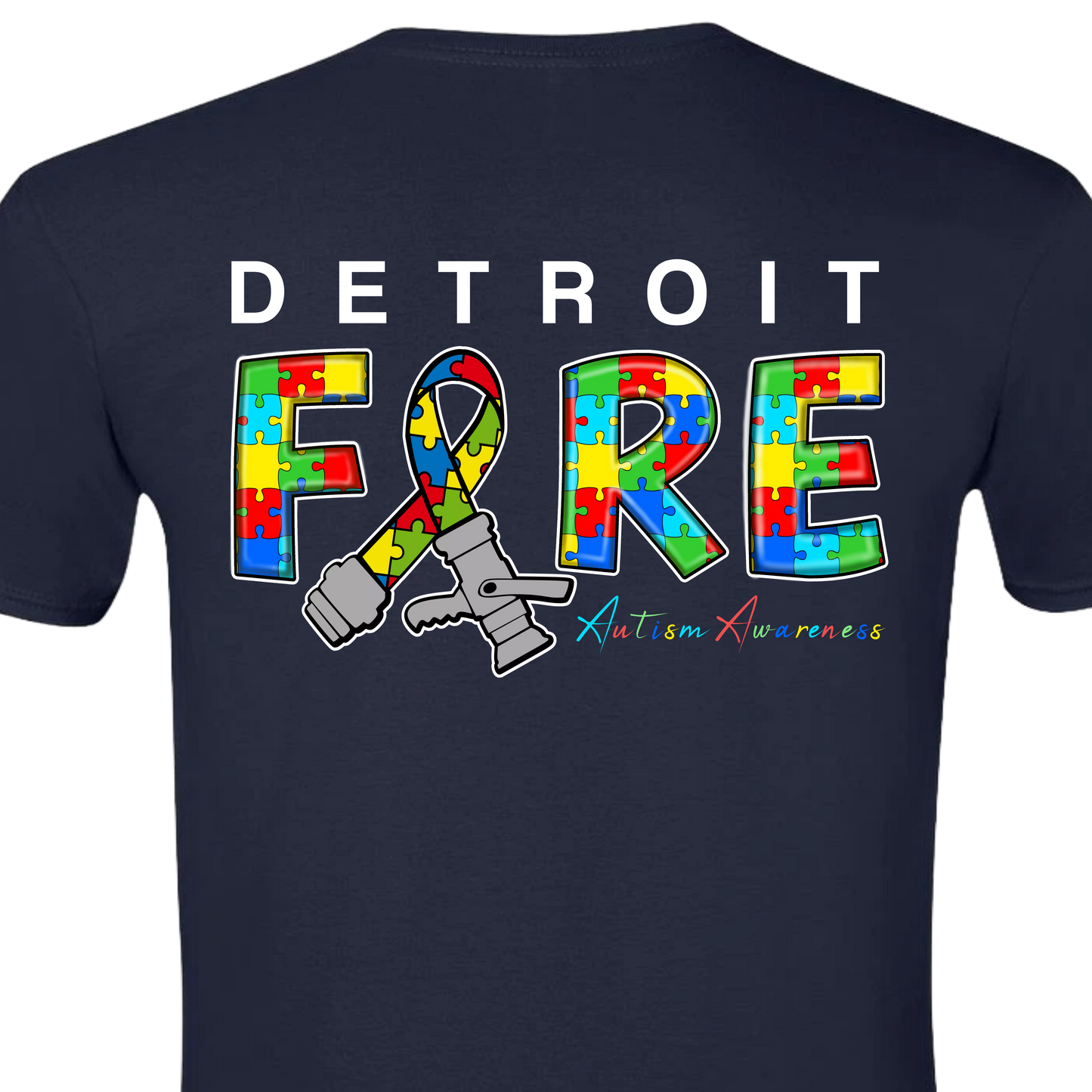 Detroit Fire - Autism Awareness Shirt