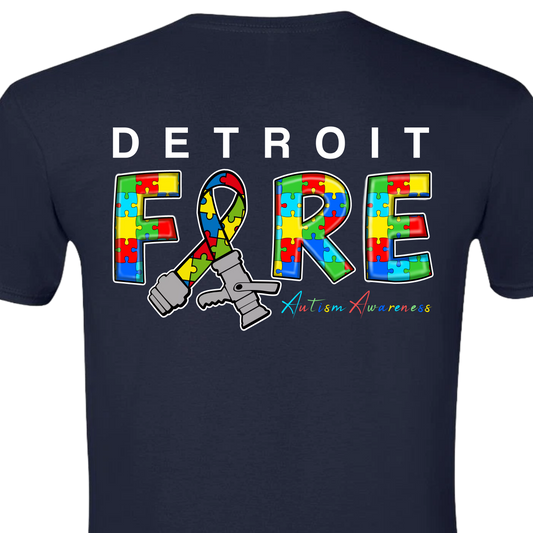 Detroit Fire - Autism Awareness Shirt
