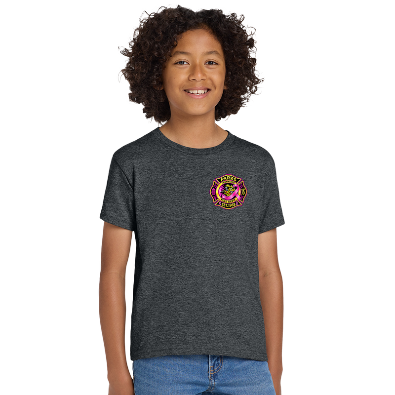 Parks Fire Dept Breast Cancer Youth Tee