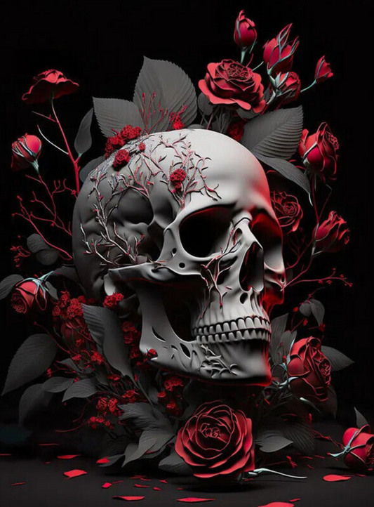 Flower Skull - Holographic
