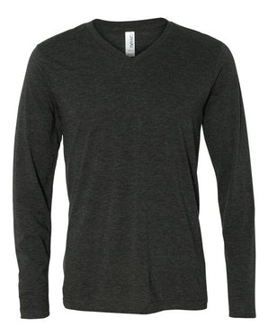 Unisex Long Sleeve V-Neck Tee