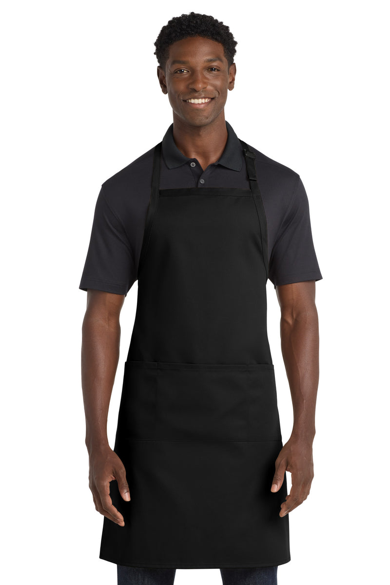 Port Authority Easy Care Extra Long Bib Apron with Stain Release. A700