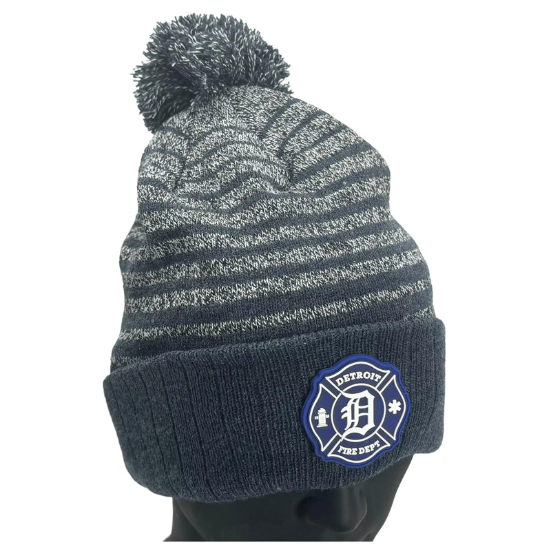 Adult Pattern Pom Beanie