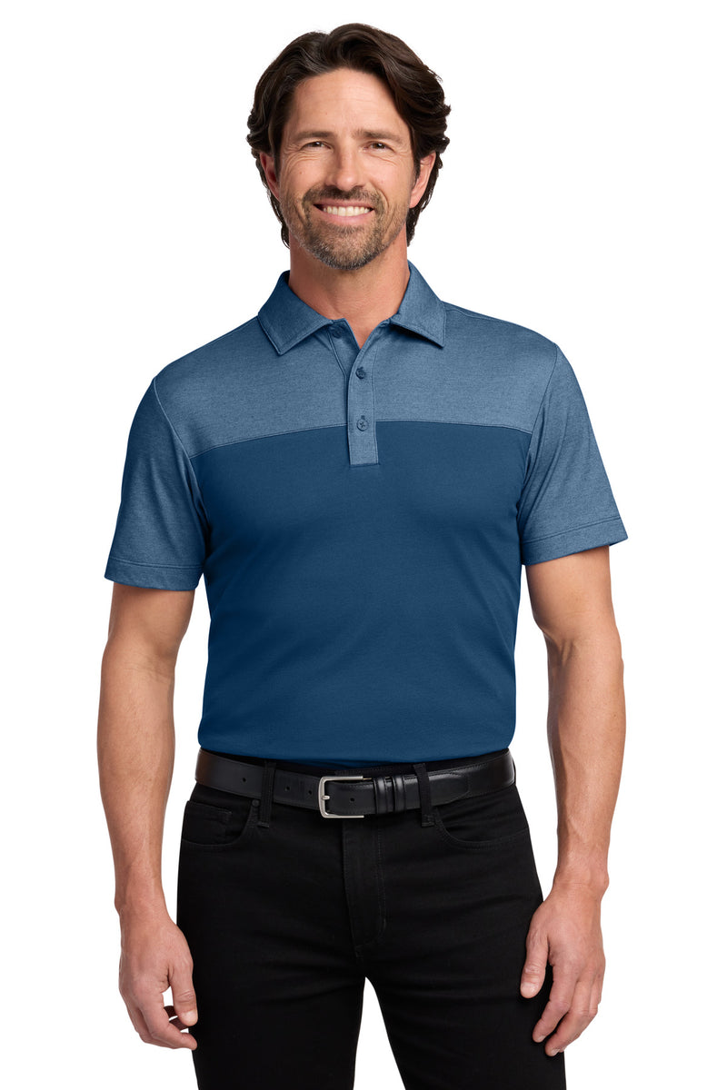 Port Authority Fine Pique Blend Blocked Polo K831