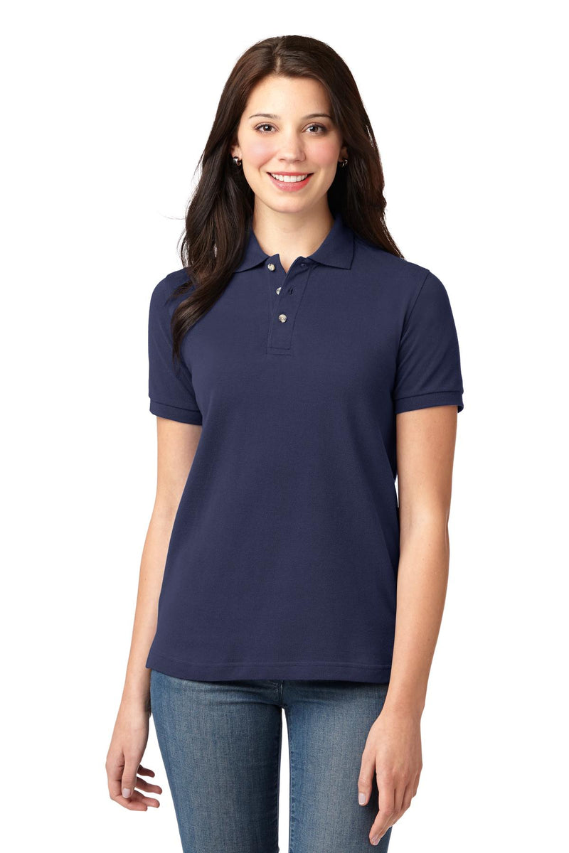 Port Authority Women's Heavyweight Cotton Pique Polo.  L420