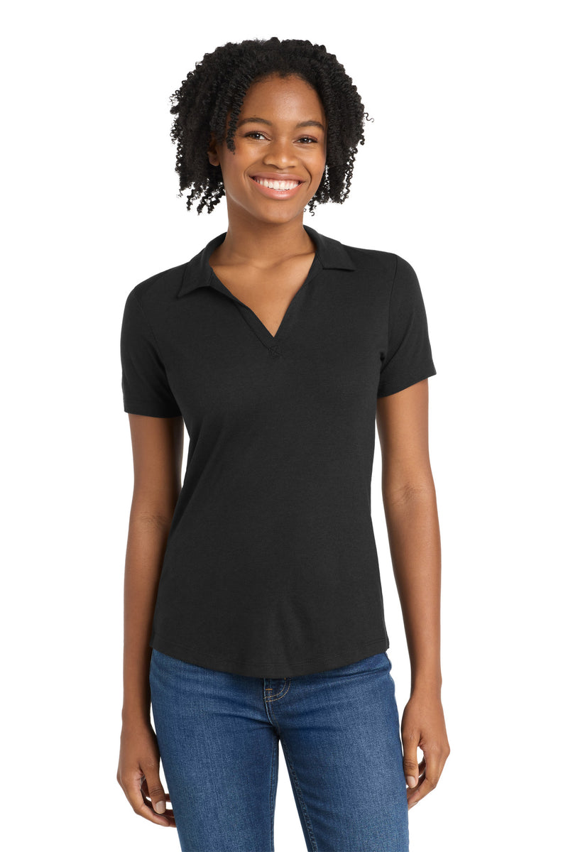 Sport-Tek  Women's PosiCharge  Tri-Blend Wicking Polo. LST405