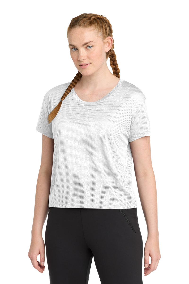 Sport-Tek  Women's PosiCharge  Draft Crop Tee. LST411