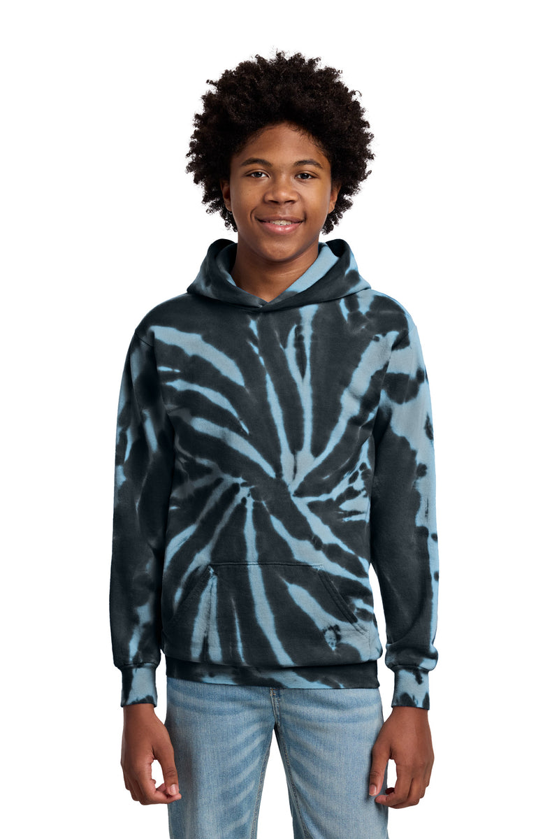 Port & Co Youth Tie-Dye Pullover Hooded Sweatshirt. PC146Y