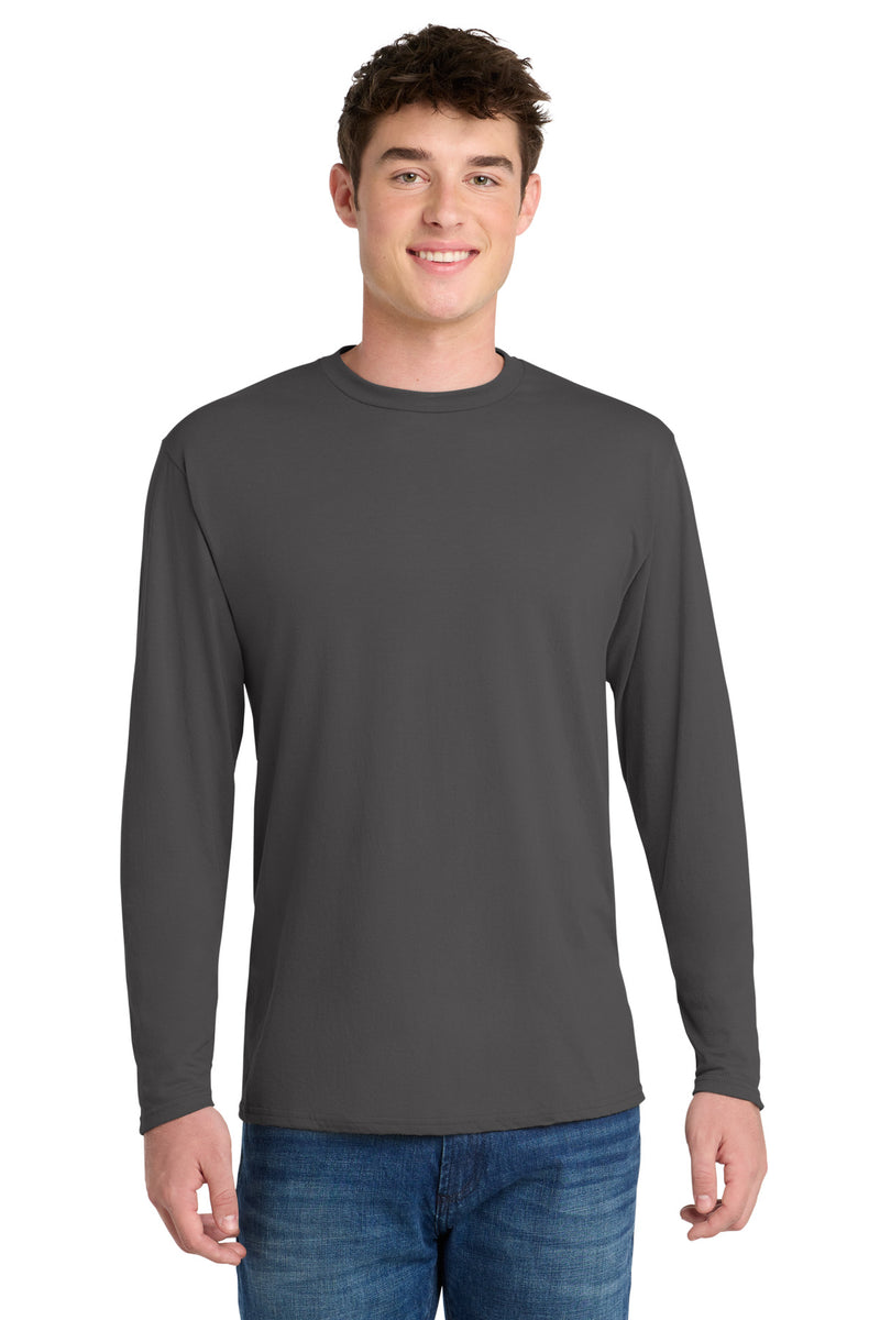 Port & Co Long Sleeve Performance Blend Tee. PC381LS
