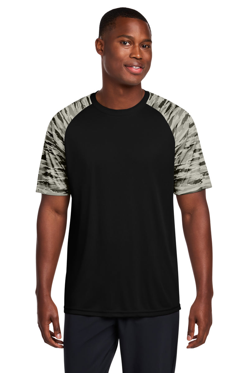 Sport-Tek Drift Camo Colorblock Tee ST376