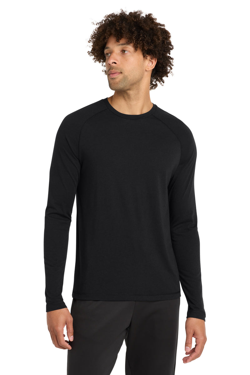 Sport-Tek  PosiCharge  Long Sleeve Tri-Blend Wicking Raglan Tee ST400LS