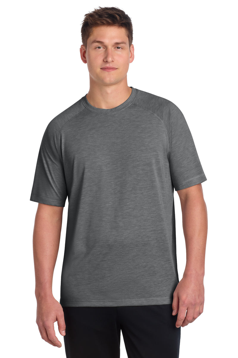Sport-Tek  PosiCharge  Tri-Blend Wicking Raglan Tee. ST400