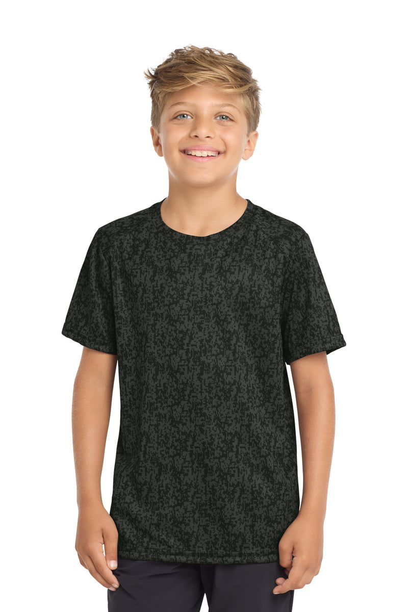Sport-Tek  Youth Digi Camo Tee. YST460