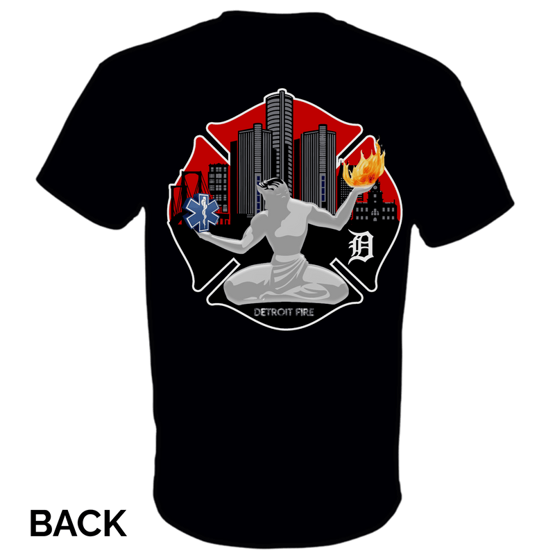 The Spirit of Detroit Fire