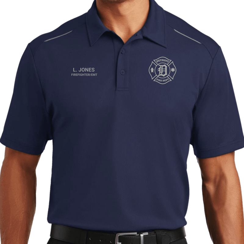 Customizable Performance Pinpoint Mesh Polo