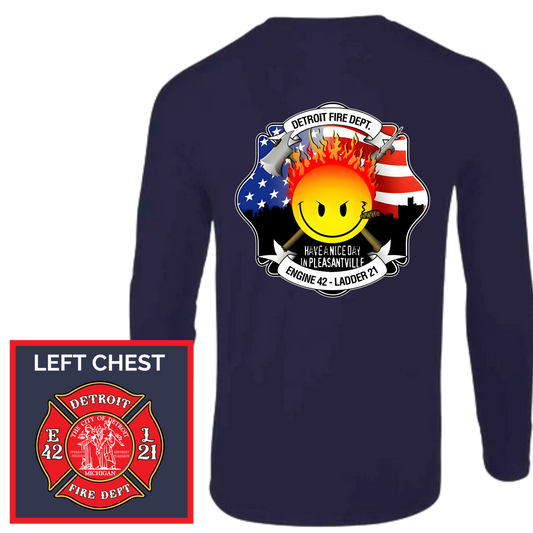 Long Sleeve Shirt - Engine 42 / Ladder 21 - Detroit Fire