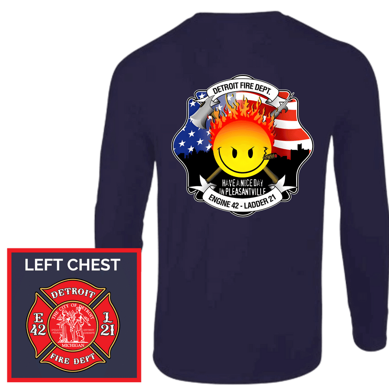 Long Sleeve Shirt - Engine 42 / Ladder 21 - Detroit Fire