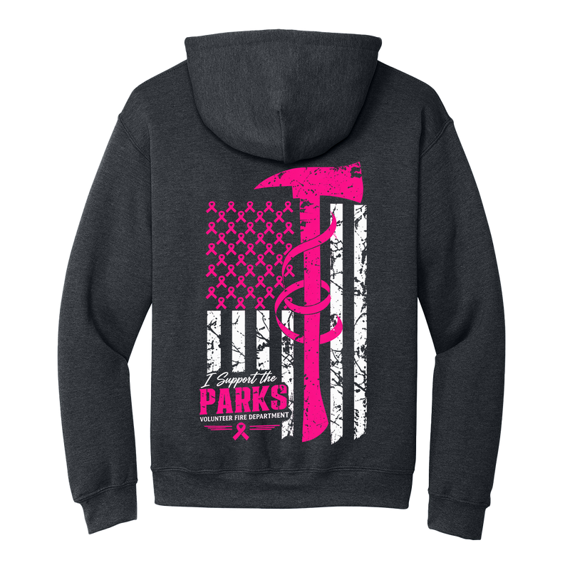 Parks Fire Dept Breast Cancer Hoodie