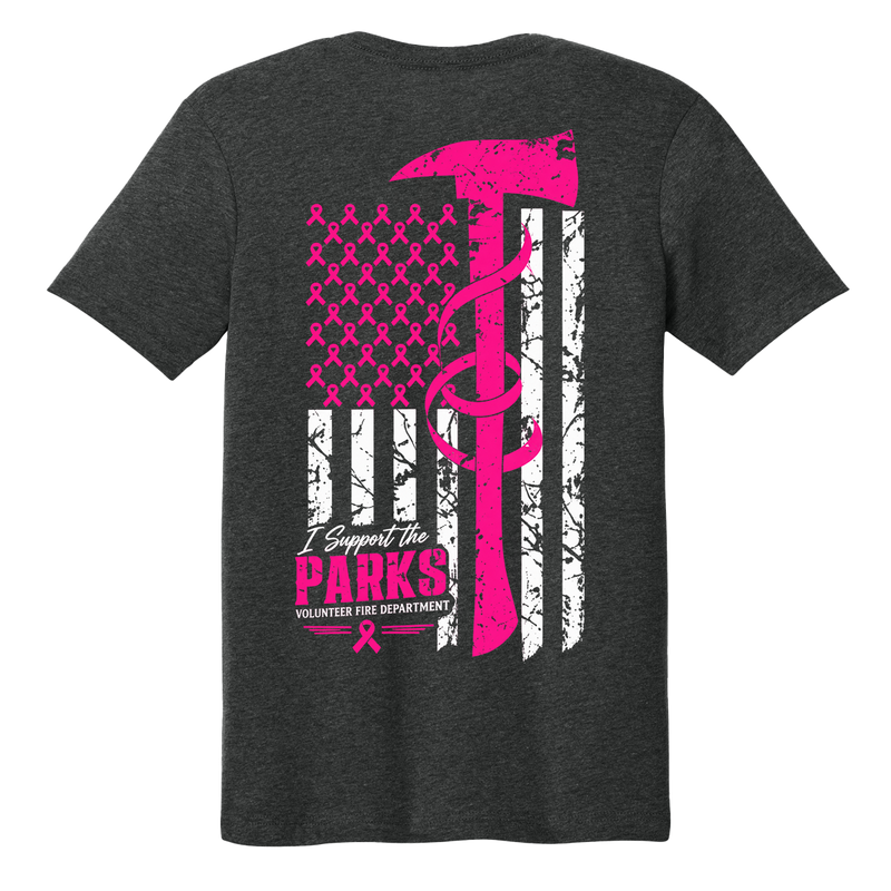 Parks Fire Dept Breast Cancer Tee